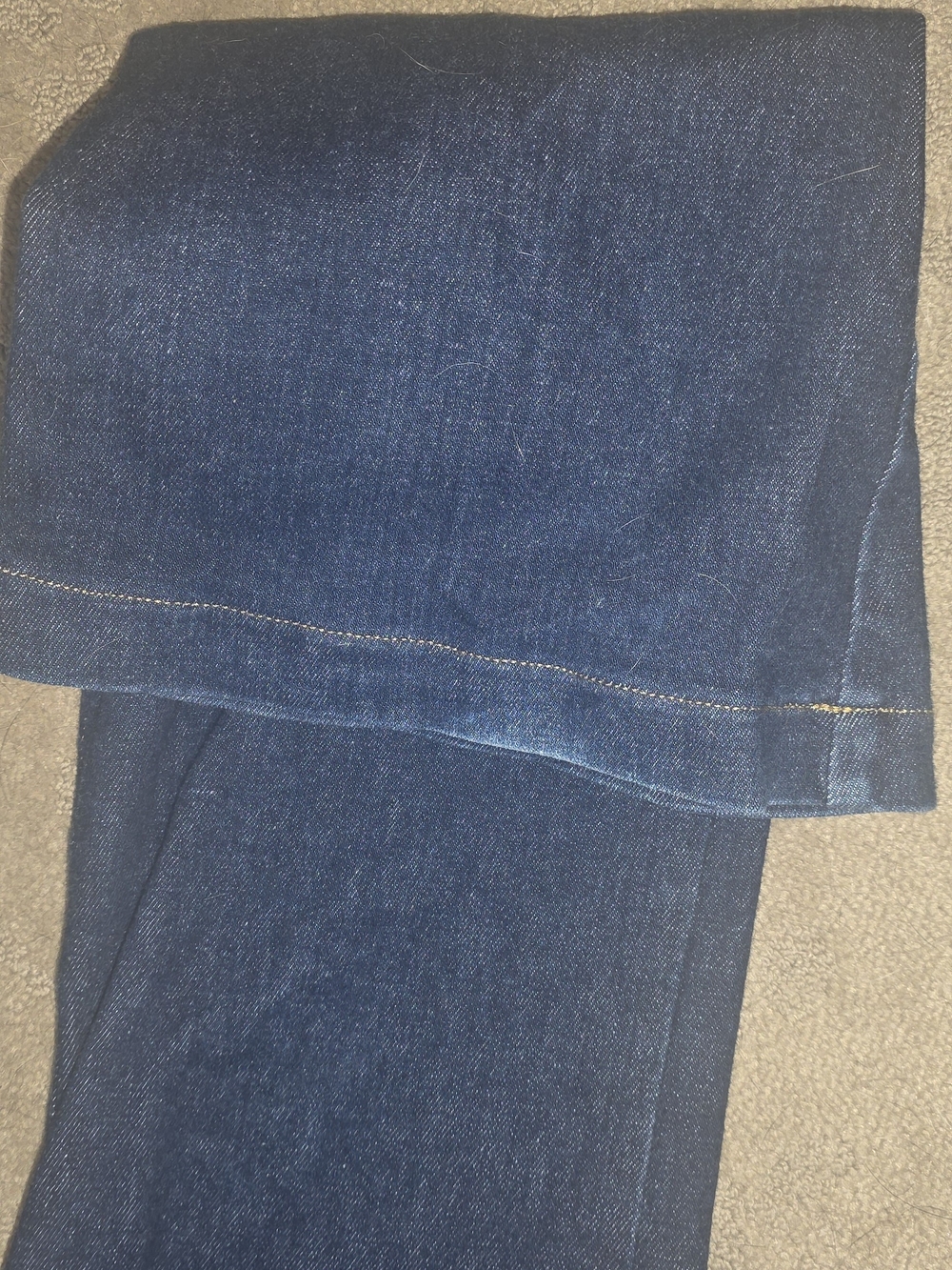 SPANX Women’s Dark Indigo High-Rise Flare Jeans - Picture 3 of 4